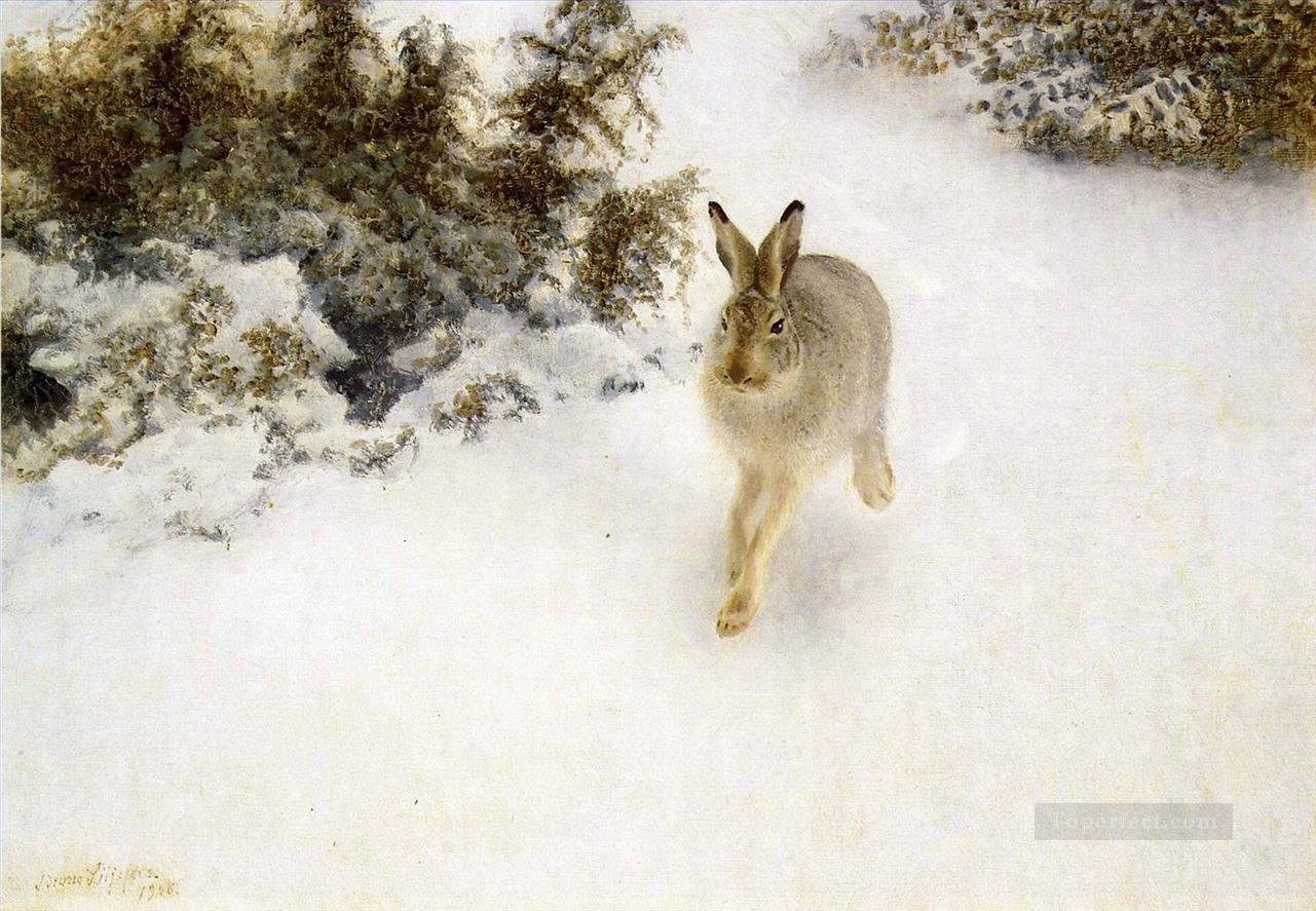 Winter Hare Ölgemälde
